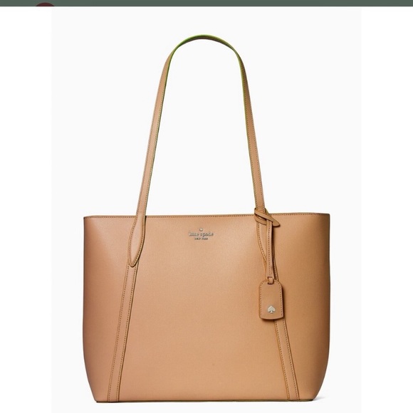 kate spade Handbags - Nwt Kate Spade Cara Large Leather Tote in camel